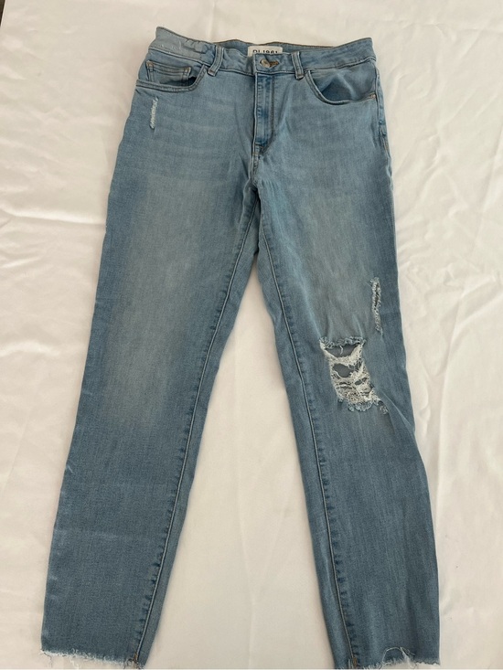 DL1961 Denim - DL1961 Light Blue Distressed Straight Leg Jeans